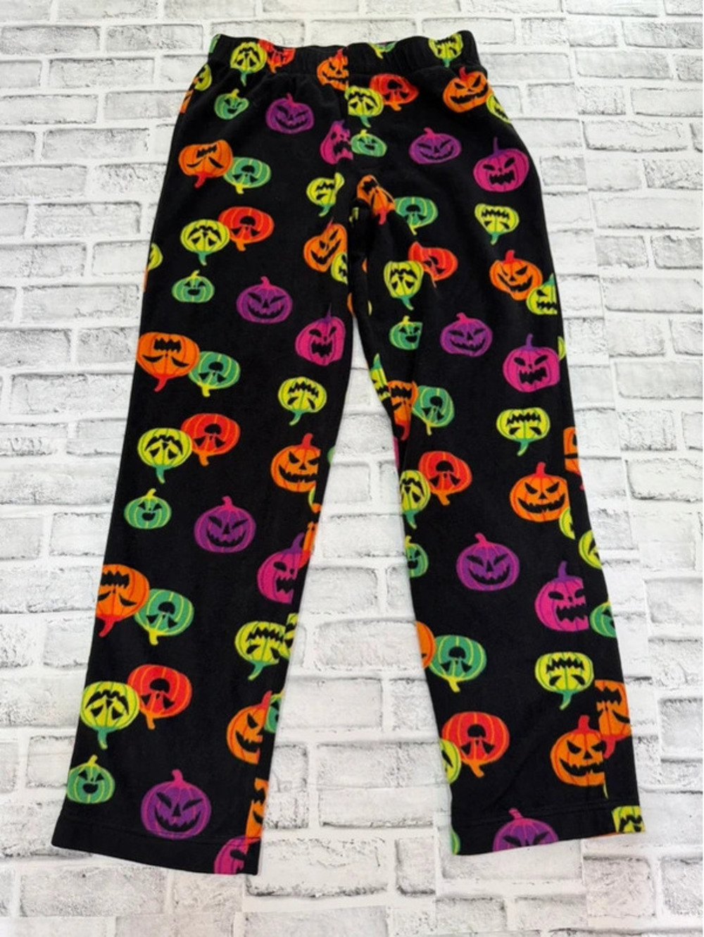 Men’s unisex Halloween pumpkin pajama pants size small
